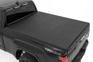 Rough Country - Soft Tri-Fold Bed Cover With & W/O OE Rails 6 Foot 7 Inch Bed Toyota Tundra (22-26) Rough Country - Image 1