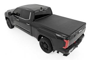 Rough Country - Soft Tri-Fold Bed Cover With & W/O OE Rails 6 Foot 7 Inch Bed Toyota Tundra (22-26) Rough Country - Image 3