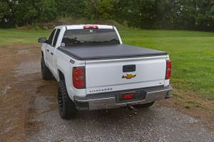 Rough Country - Soft Tri-Fold Bed Cover 6 Foot 7 Inch Bed Silverado/Sierra 1500/2500HD/3500HD (14-19 & Classic) Rough Country - Image 6