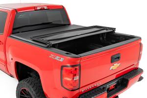 Rough Country - Soft Tri-Fold Bed Cover 5 Foot 9 Inch Bed Silverado/Sierra 1500 (14-18 & Classic) Rough Country - Image 2