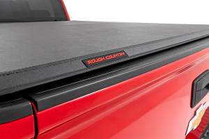 Rough Country - Soft Tri-Fold Bed Cover 5 Foot 9 Inch Bed Silverado/Sierra 1500 (14-18 & Classic) Rough Country - Image 6