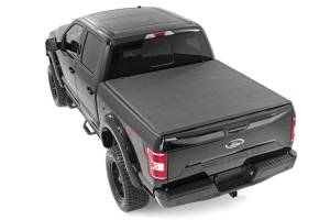 Rough Country - Soft Tri-Fold Bed Cover 5 Foot 7 Inch Bed Ford F-150 (21-26)/F-150 Lightning (22-26) Rough Country - Image 2