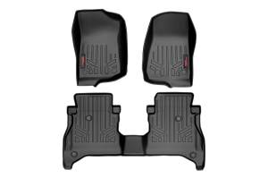 Floor Mats FR & RR RR Non-Lock Jeep Gladiator JT 4WD (2020-2025) Rough Country