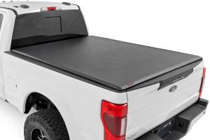 Rough Country - Soft Roll Up Bed Cover 6 Foot 10 Inch Bed Ford F-250/F-350 Super Duty (17-26) Rough Country - Image 1