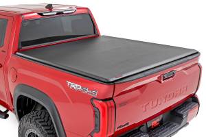 Soft Roll Up Bed Cover 5 Foot 7 Inch Bed Toyota Tundra 2WD/4WD (2022-2026) Rough Country