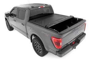 Rough Country - Soft Roll Up Bed Cover 5 Foot 7 Inch Bed Ford F-150/F-150 Lightning/Raptor (15-26) Rough Country - Image 4