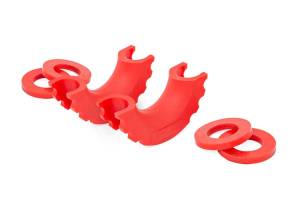 Rough Country - D-Ring Isolator Kit Pair Red Rough Country - Image 1