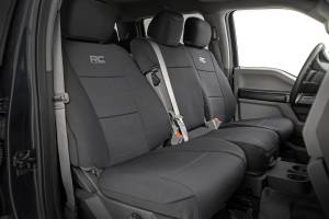 Seat Covers FR Bench and RR Bench Ford F-150/Lightning/F-250/F-350 (15-26) Rough Country