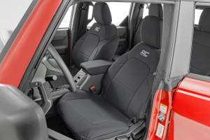 Rough Country - Seat Covers Bucket Seats W/Fold Down RR Armrest FR & RR 4DR Ford Bronco (21-25) Rough Country - Image 1