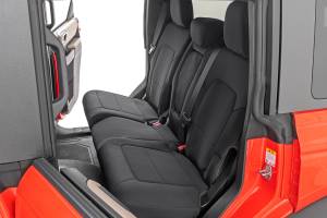 Rough Country - Seat Covers Bucket Seats W/Fold Down RR Armrest FR & RR 4DR Ford Bronco (21-25) Rough Country - Image 4
