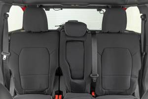 Rough Country - Seat Covers Bucket Seats W/Fold Down RR Armrest FR & RR 4DR Ford Bronco (21-25) Rough Country - Image 5