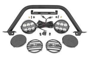 Safari Bar 6.5 Inch Round LED OE Modular Steel Ford Bronco 4WD (21-25) Rough Country