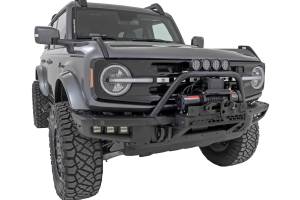 Rough Country - Safari Bar 3.5 Inch Round LED (Pair) Black Amber DRL OE Modular Steel Ford Bronco (21-25) Rough Country - Image 3