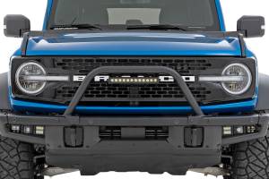 Rough Country - Safari Bar 12 Inch LED Light Bar Black Single Row OE Modular Steel Ford Bronco (21-25) Rough Country - Image 3