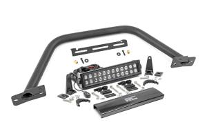 Safari Bar 12 Inch LED Light Bar Black Dual Row OE Modular Steel Ford Bronco (21-25) Rough Country
