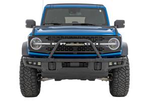 Rough Country - Safari Bar 12 Inch LED Light Bar Black DRL Single Row OE Modular Steel Ford Bronco (21-25) Rough Country - Image 2