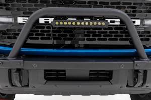 Rough Country - Safari Bar 12 Inch LED Light Bar Black DRL Single Row OE Modular Steel Ford Bronco (21-25) Rough Country - Image 4