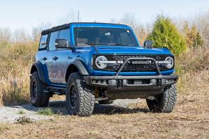 Rough Country - Safari Bar 12 Inch LED Light Bar Black DRL Single Row OE Modular Steel Ford Bronco (21-25) Rough Country - Image 6