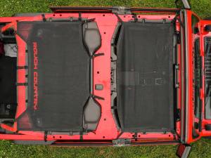 Rough Country - Mesh Bikini Top Plus Black Jeep Wrangler JL (21-23)/Wrangler Unlimited (18-23) Rough Country - Image 6