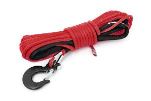 Rough Country - Synthetic Rope 1/4 Inch 50 Ft Red Rough Country - Image 1