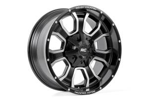 93 Series Wheel One-Piece Matte Black 20x10 8x6.5 -18mm Rough Country